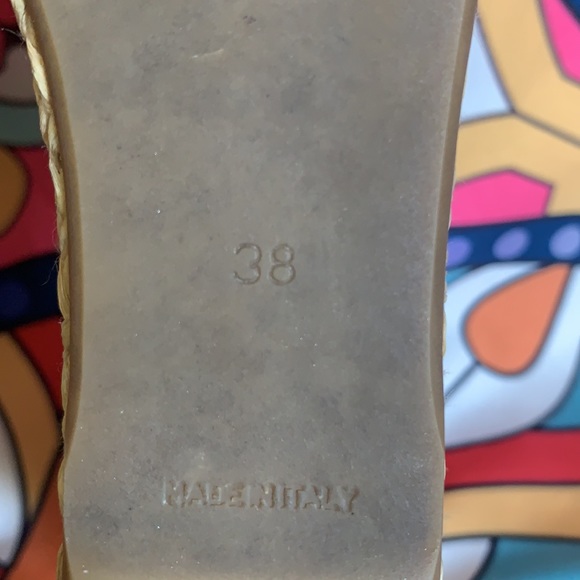 Authentic Prada Orange leather wedge slides size 38 Made in Italy. - Picture 6 of 7